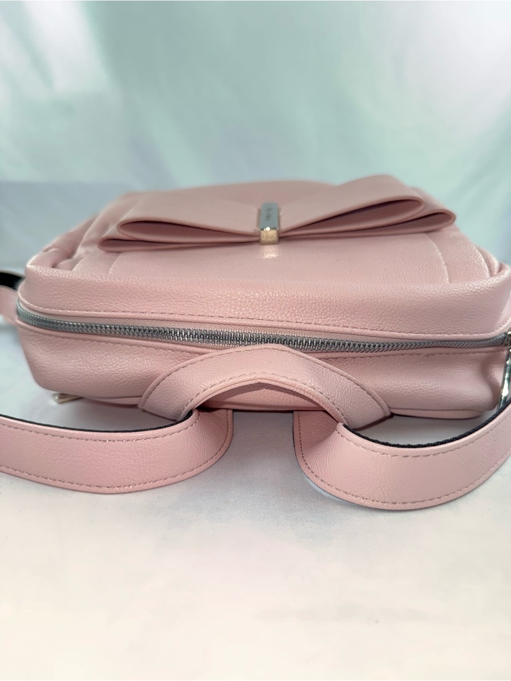 Betsey Johnson Pink Bow Front Backpack - Picture 6 of 17